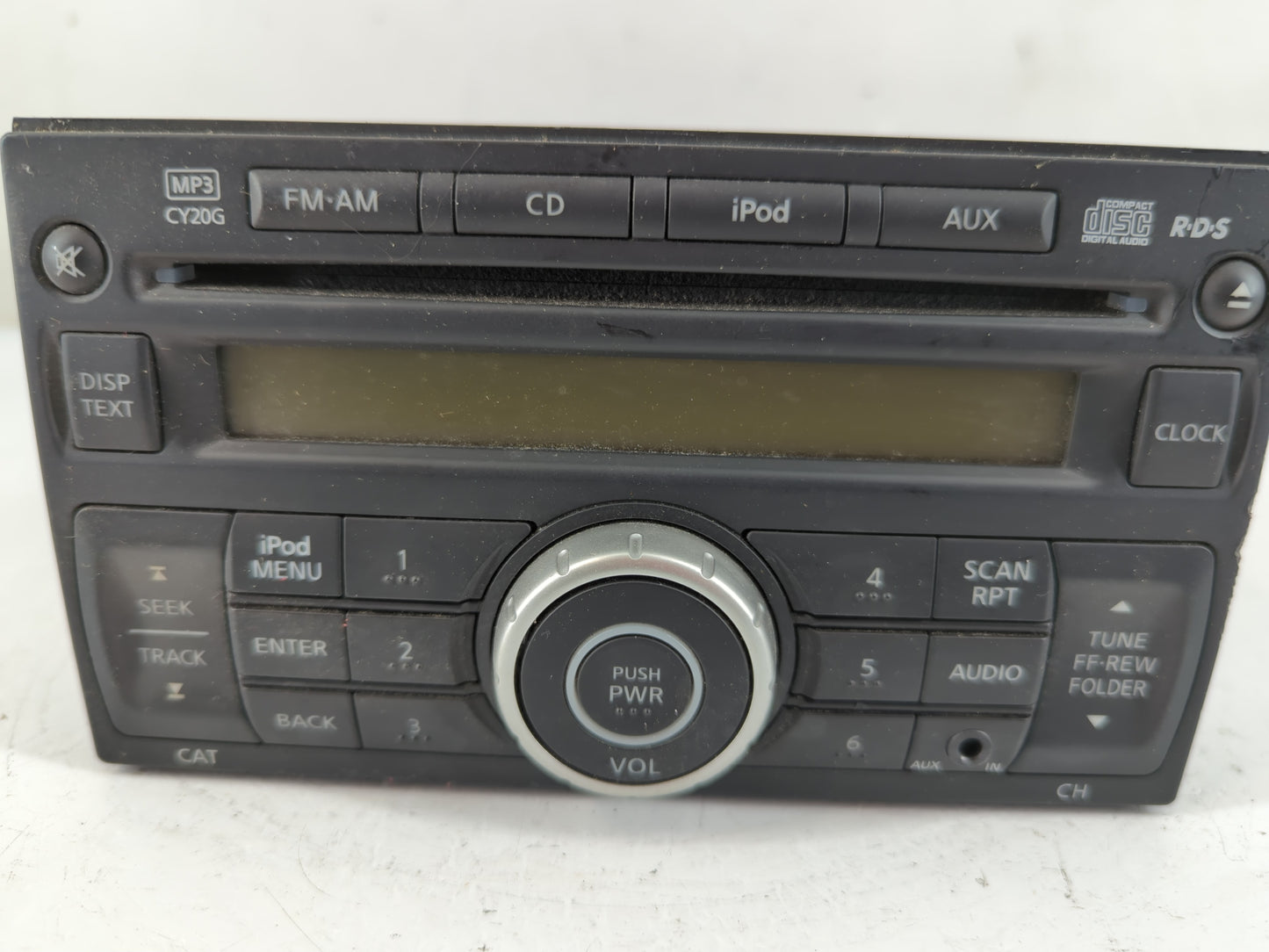 2012-2013 Nissan Versa Radio AM FM Cd Player Receiver Replacement P/N:28185 3AN1A Fits Fits 2012 2013 OEM Used Auto Parts - Oemusedautoparts1.com