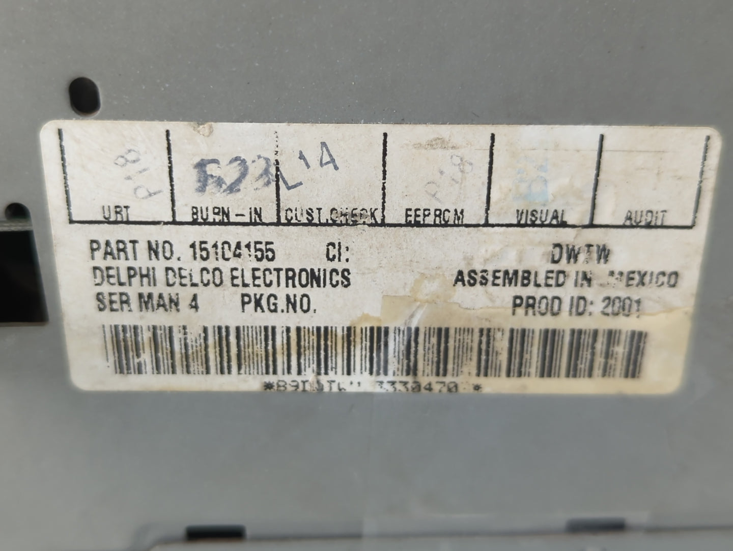 Chevrolet Avalanche Radio Control Panel - Oemusedautoparts1.com