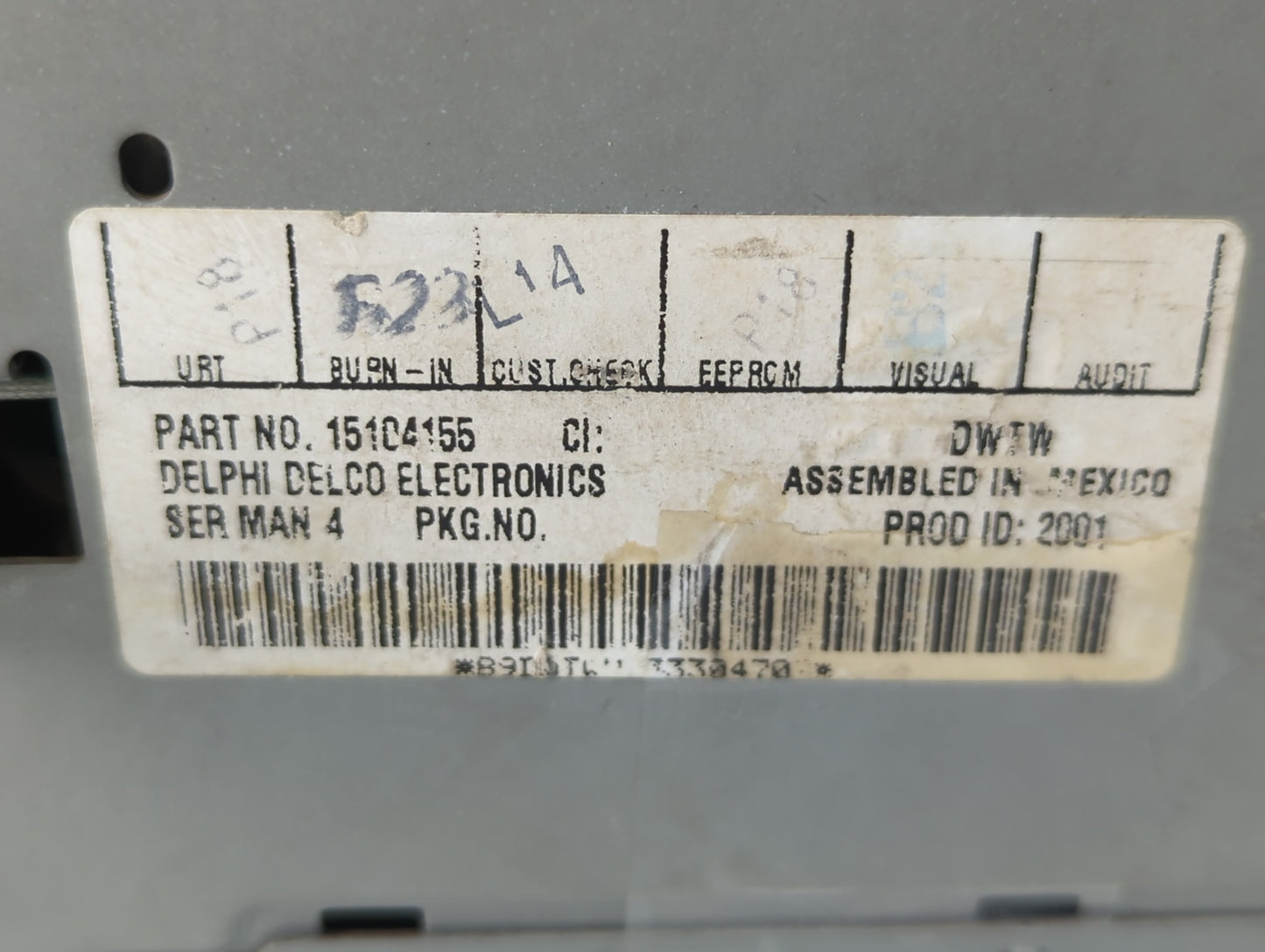 Chevrolet Avalanche Radio Control Panel - Oemusedautoparts1.com