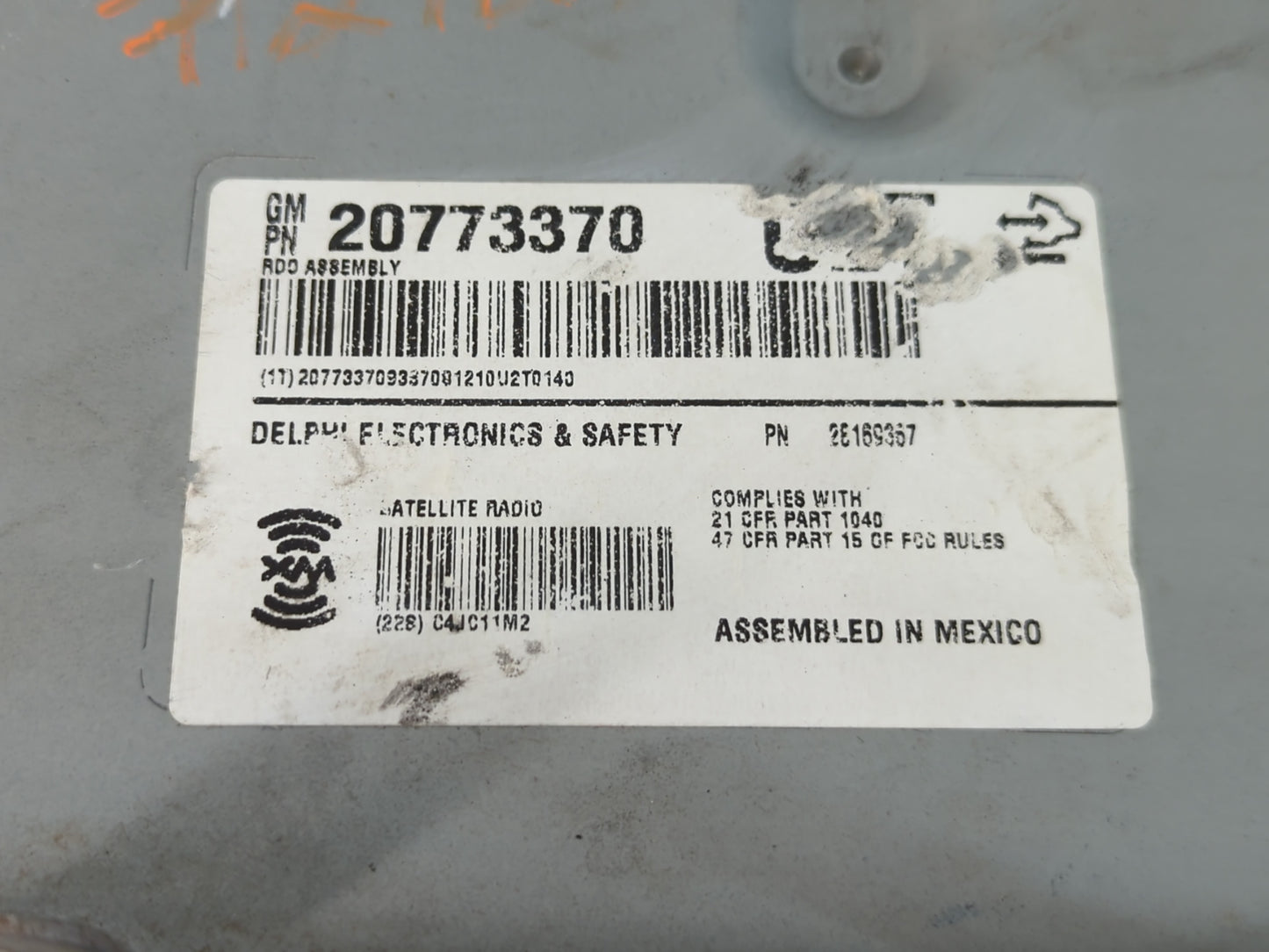 2008-2014 Cadillac Cts Radio Control Panel - Oemusedautoparts1.com