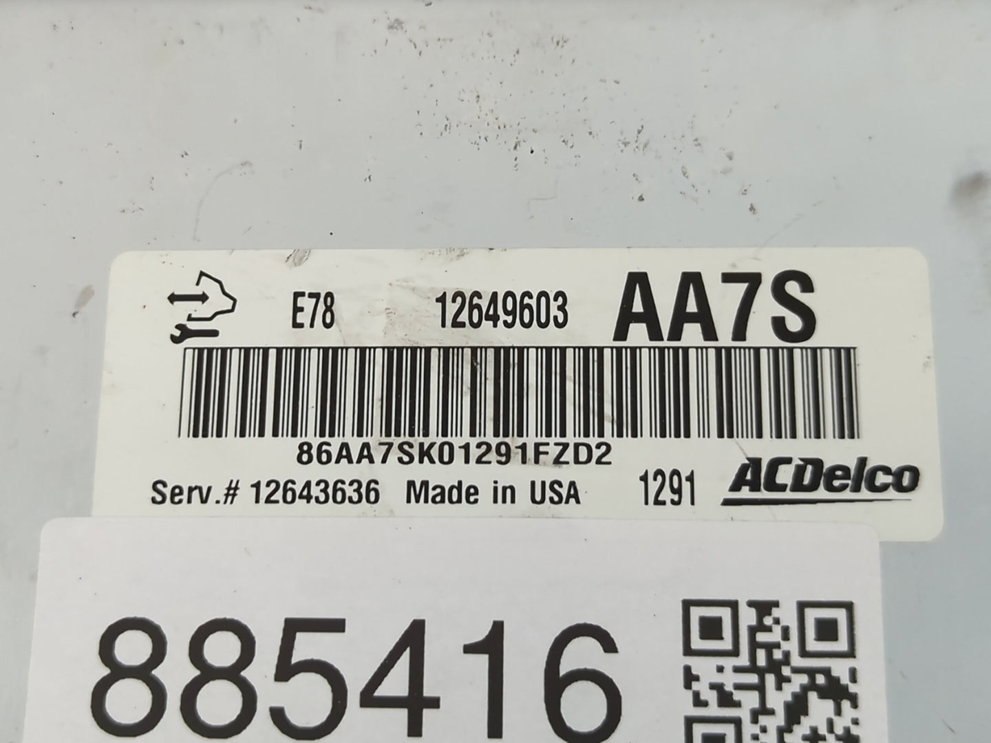 2011-2013 Chevrolet Volt PCM Engine Control Computer ECU ECM PCU OEM P/N:12649603 12643636 Fits Fits 2011 2012 2013 OEM Used Auto Parts - Oemusedautoparts1.com