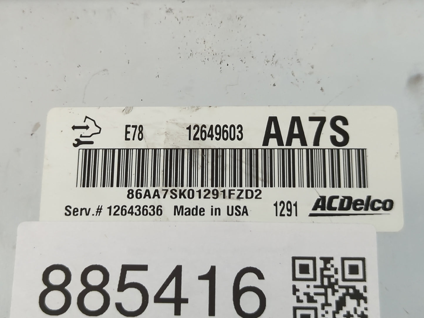 2011-2013 Chevrolet Volt PCM Engine Control Computer ECU ECM PCU OEM P/N:12649603 12643636 Fits Fits 2011 2012 2013 OEM Used Auto Parts - Oemusedautoparts1.com