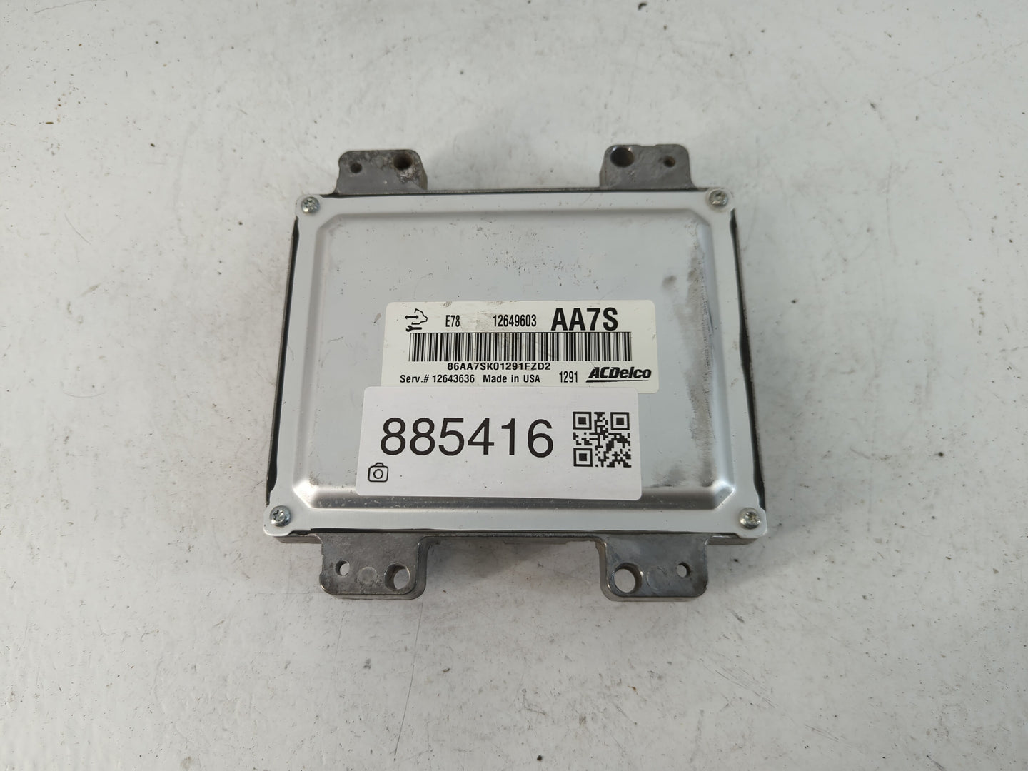 2011-2013 Chevrolet Volt PCM Engine Control Computer ECU ECM PCU OEM P/N:12649603 12643636 Fits Fits 2011 2012 2013 OEM Used Auto Parts - Oemusedautoparts1.com