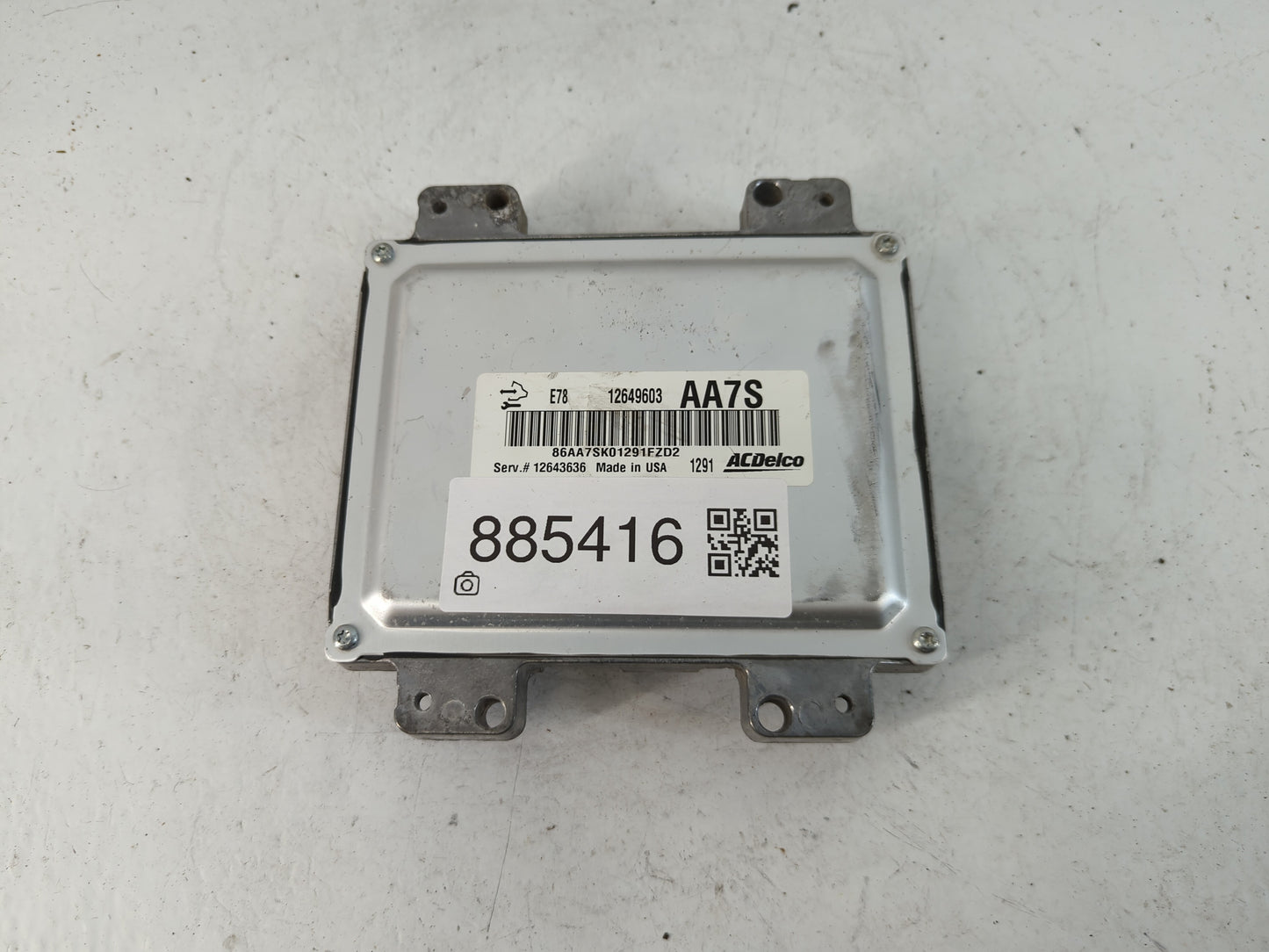 2011-2013 Chevrolet Volt PCM Engine Control Computer ECU ECM PCU OEM P/N:12649603 12643636 Fits Fits 2011 2012 2013 OEM Used Auto Parts - Oemusedautoparts1.com