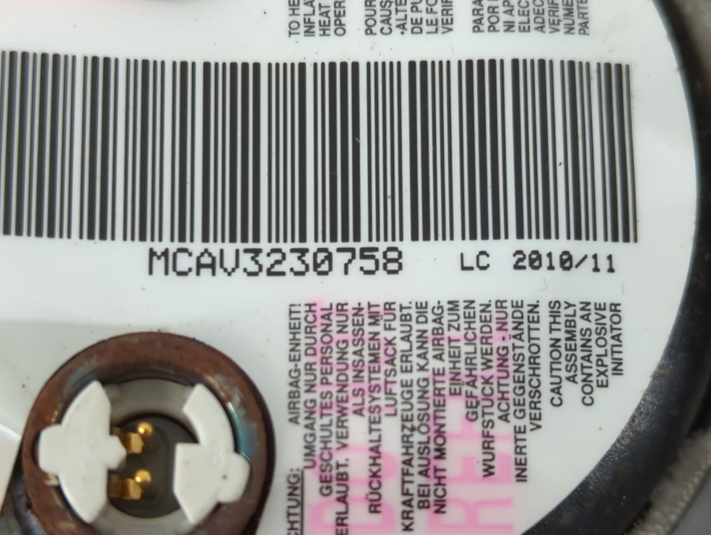 2009-2011 Chevrolet Traverse Air Bag Driver Left Steering Wheel Mounted Fits Fits 2009 2010 2011 OEM Used Auto Parts - Oemusedautoparts1.com