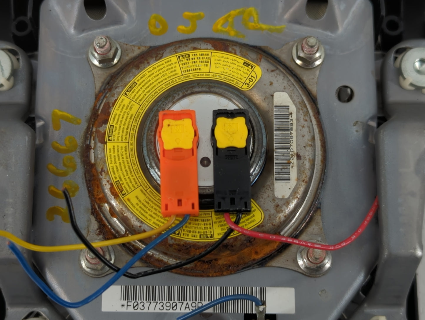 2021-2022 Toyota Sienna Air Bag Driver Left Steering Wheel Mounted P/N:F0377390A9B Fits Fits 2021 2022 OEM Used Auto Parts - Oemusedautoparts1.com