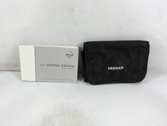 2015 Nissan Versa Owners Manual Book Guide P/N:OM15EM ON17U0 OEM Used Auto Parts