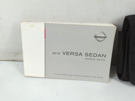 2015 Nissan Versa Owners Manual Book Guide P/N:OM15EM ON17U0 OEM Used Auto Parts