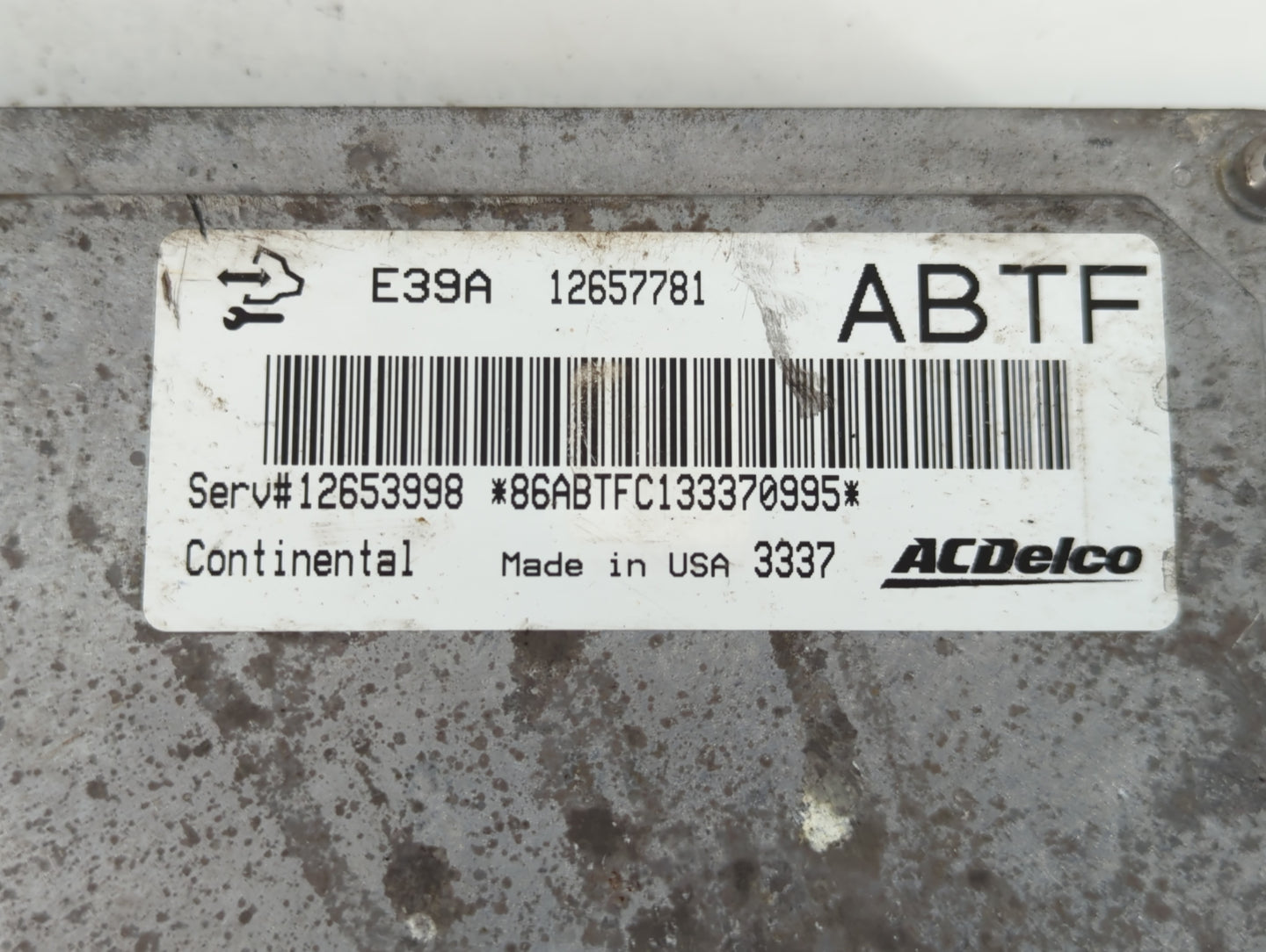 2013-2016 Buick Verano PCM Engine Control Computer ECU ECM PCU OEM P/N:12657781 12653998 Fits Fits 2013 2014 2015 2016 OEM Used Auto Parts - Oemusedautoparts1.com