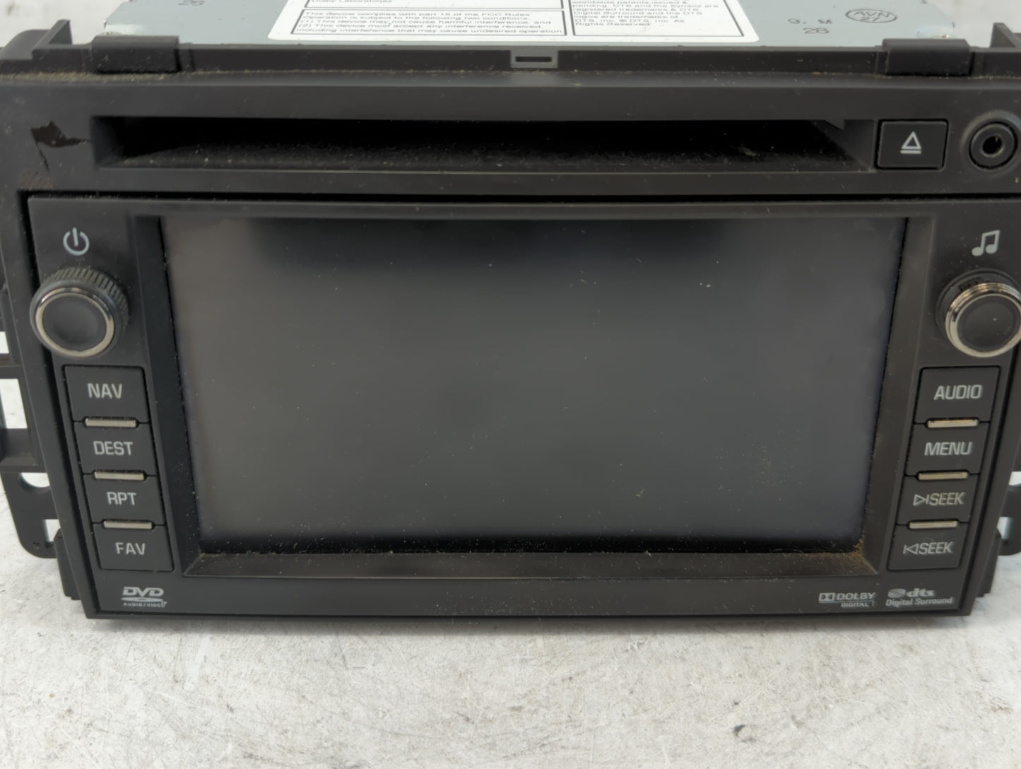 2011 Gmc Yukon Xl 1500 Radio AM FM Cd Player Receiver Replacement P/N:20883054 Fits OEM Used Auto Parts