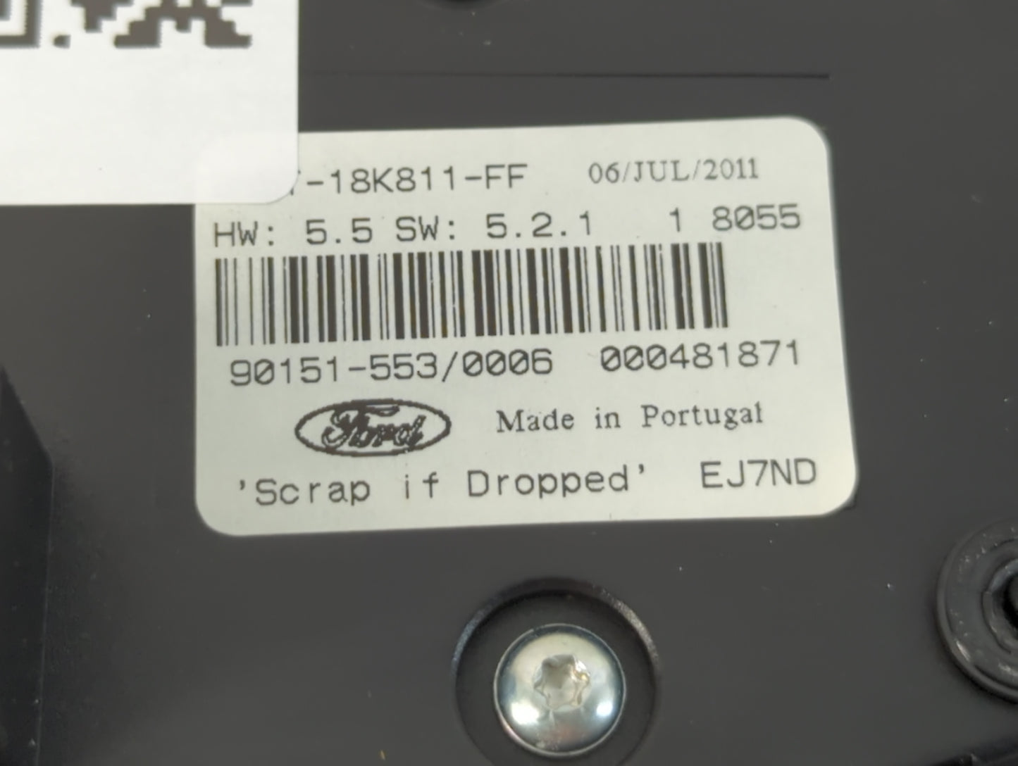 2012-2018 Ford Focus Radio AM FM Cd Player Receiver Replacement P/N:90151-553 BM5T-18K811-FF Fits OEM Used Auto Parts - Oemusedautoparts1.com