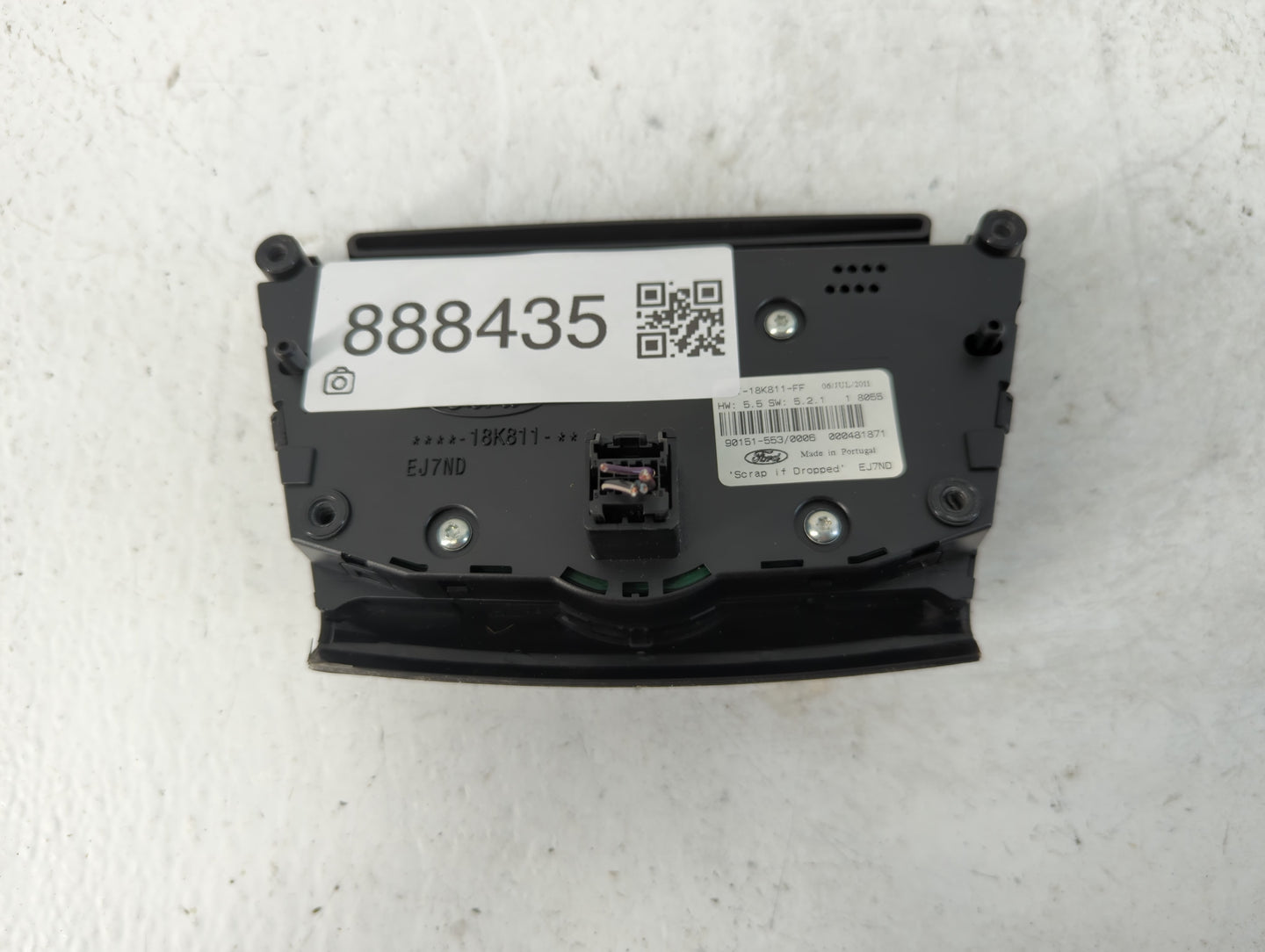 2012-2018 Ford Focus Radio AM FM Cd Player Receiver Replacement P/N:90151-553 BM5T-18K811-FF Fits OEM Used Auto Parts - Oemusedautoparts1.com