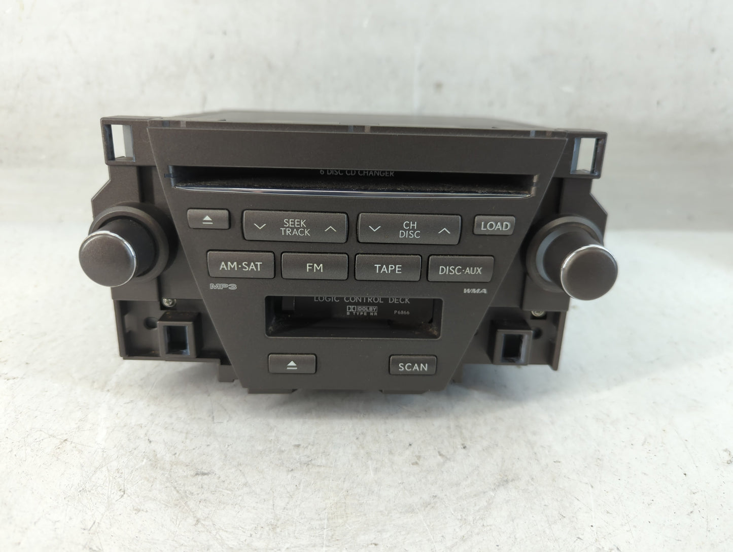 2007-2009 Lexus Es350 Radio AM FM Cd Player Receiver Replacement P/N:86120-33730 Fits Fits 2007 2008 2009 OEM Used Auto Parts - Oemusedautoparts1.com