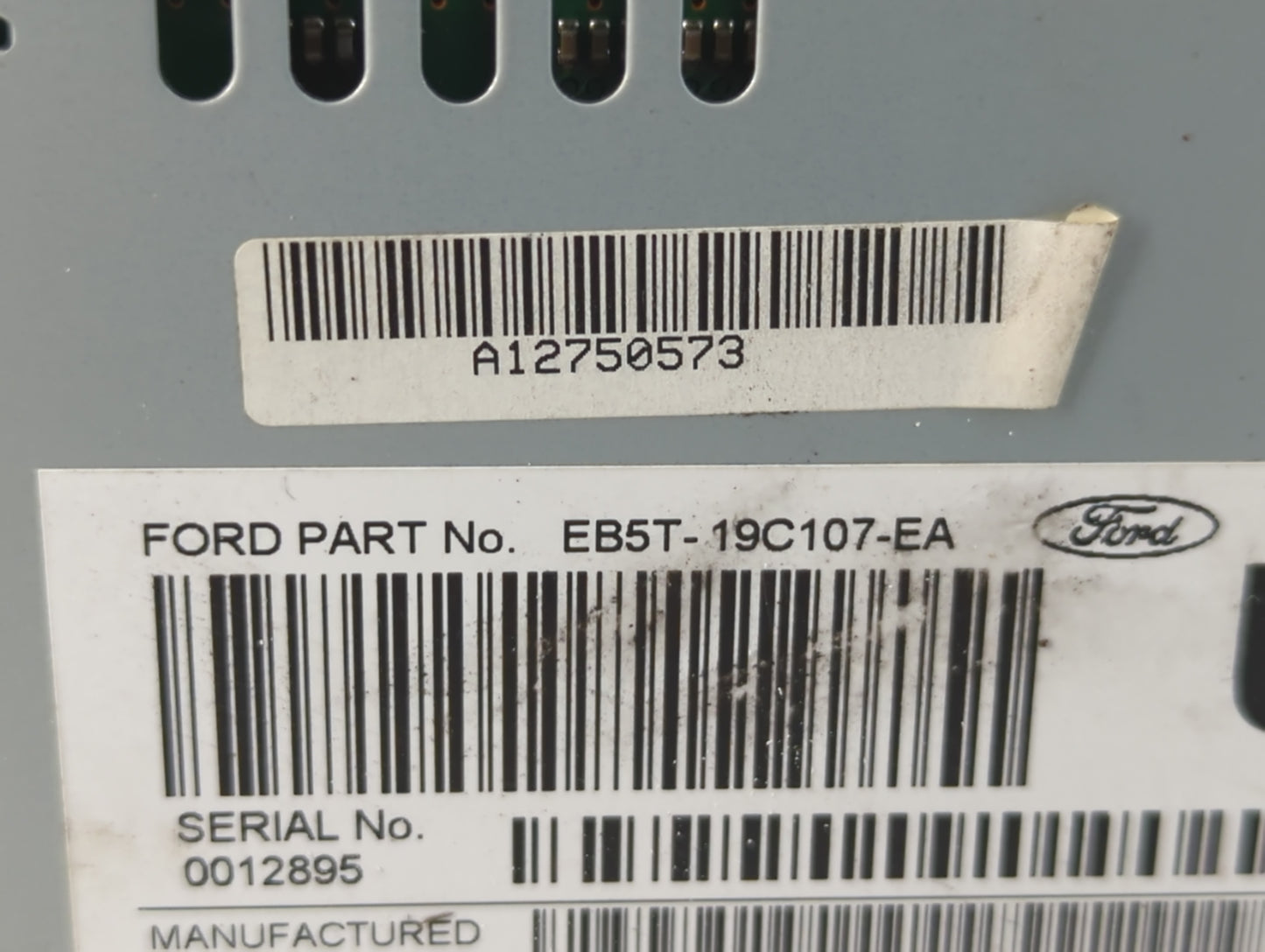 2014 Ford Explorer Radio AM FM Cd Player Receiver Replacement P/N:EBS5T-19C107-EA Fits OEM Used Auto Parts - Oemusedautoparts1.com