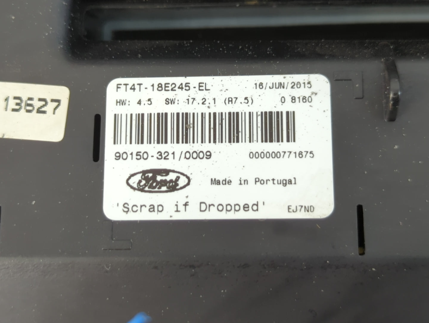 2015 Ford Edge Radio AM FM Cd Player Receiver Replacement P/N:FT4T-18E245-EL Fits OEM Used Auto Parts - Oemusedautoparts1.com