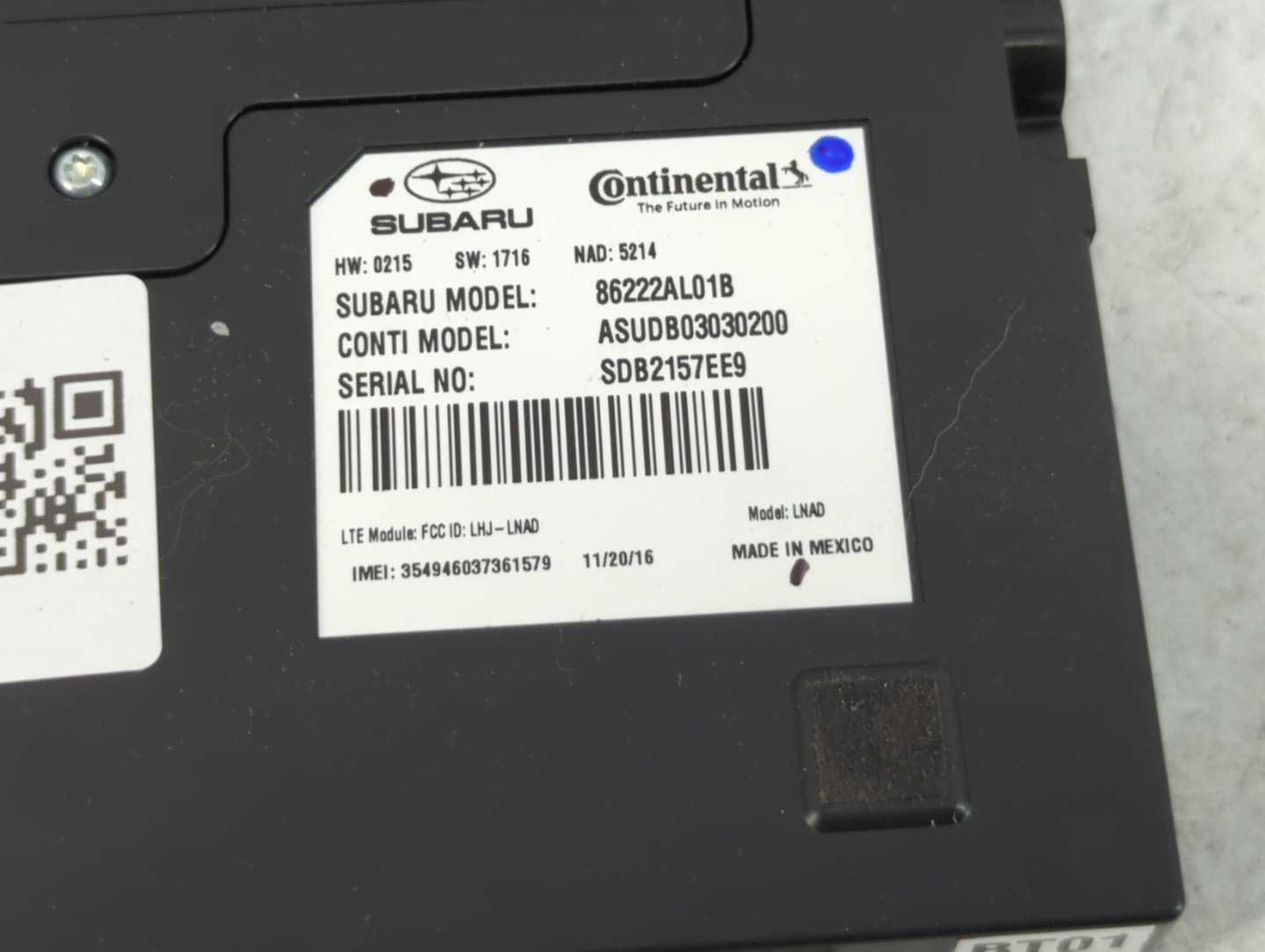 2015-2017 Subaru Legacy Radio AM FM Cd Player Receiver Replacement P/N:82333AL01B Fits Fits 2015 2016 2017 OEM Used Auto Parts - Oemusedautoparts1.com