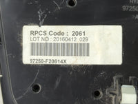 2013-2017 Hyundai Elantra Climate Control Module Temperature AC/Heater Replacement P/N:97250-F20614X Fits OEM Used Auto Parts - Oemusedautoparts1.com