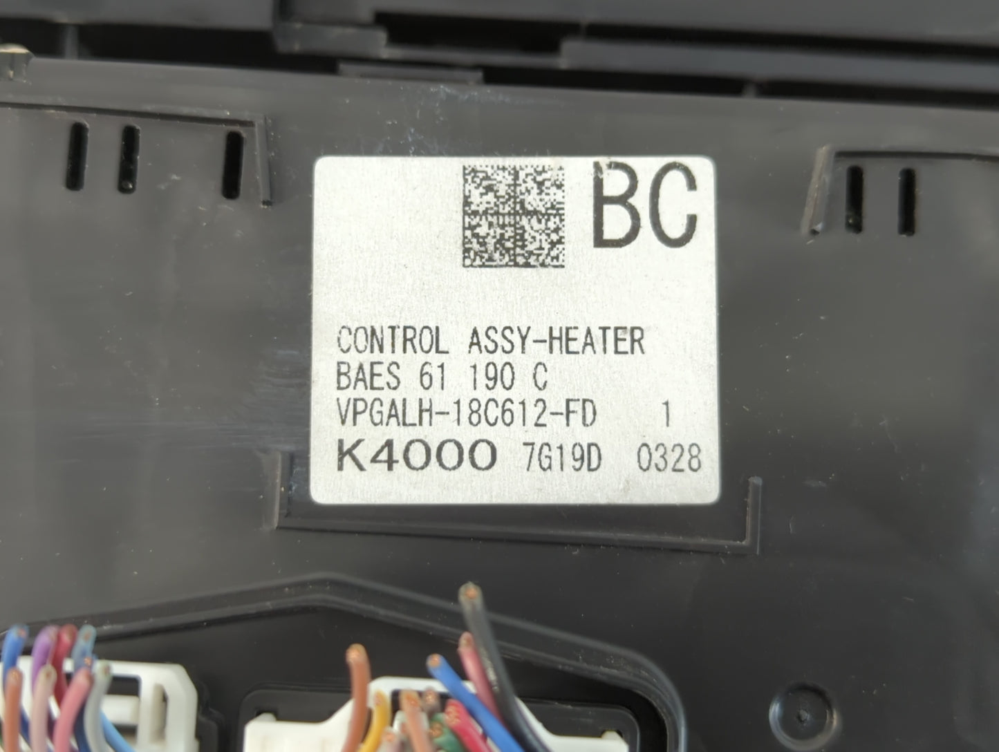 2017-2018 Mazda 3 Climate Control Module Temperature AC/Heater Replacement P/N:K4000 VPGALH-18C612-FD Fits Fits 2017 2018 OEM Used Auto Parts