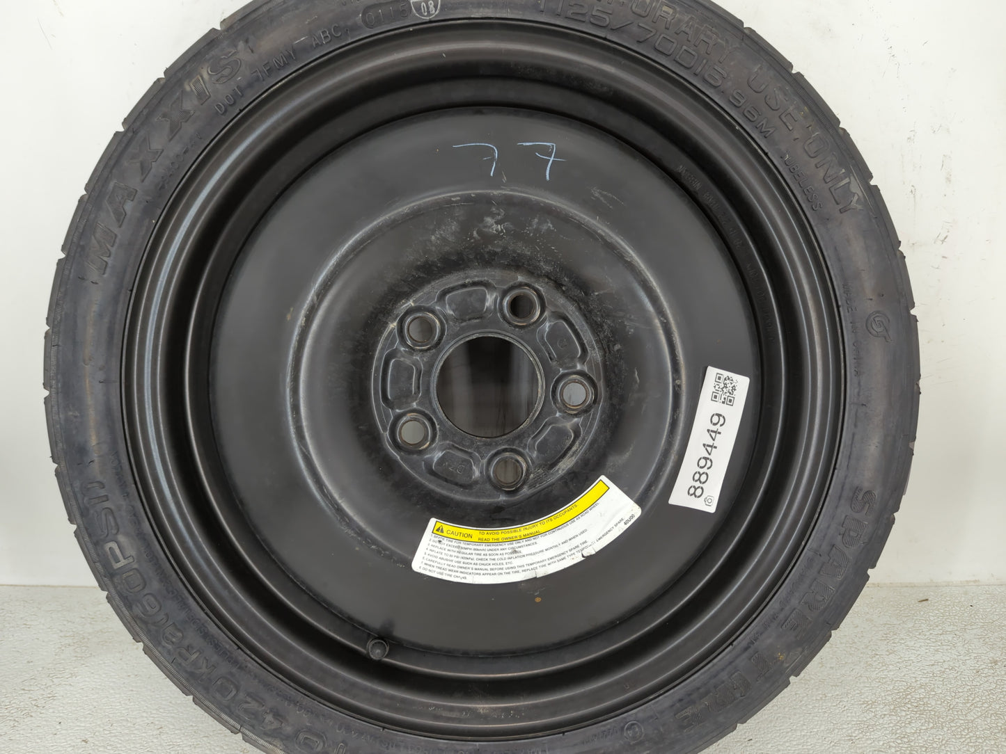 2013-2015 Nissan Sentra Spare Donut Tire Wheel Rim Oem