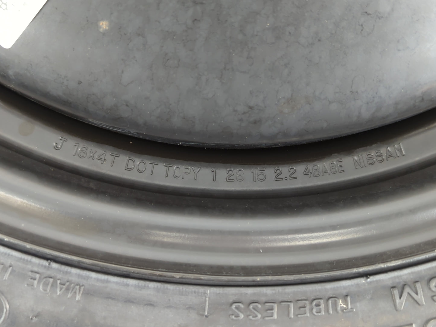 2013-2015 Nissan Sentra Spare Donut Tire Wheel Rim Oem