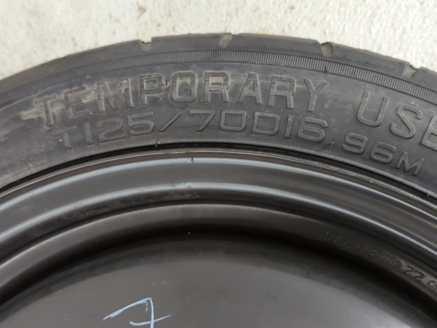 2013-2015 Nissan Sentra Spare Donut Tire Wheel Rim Oem