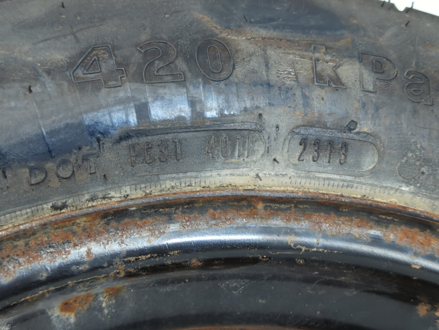 2011-2017 Buick Regal Spare Donut Tire Wheel Rim Oem