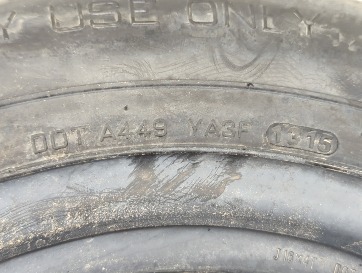 2010-2020 Nissan Rogue Spare Donut Tire Wheel Rim Oem