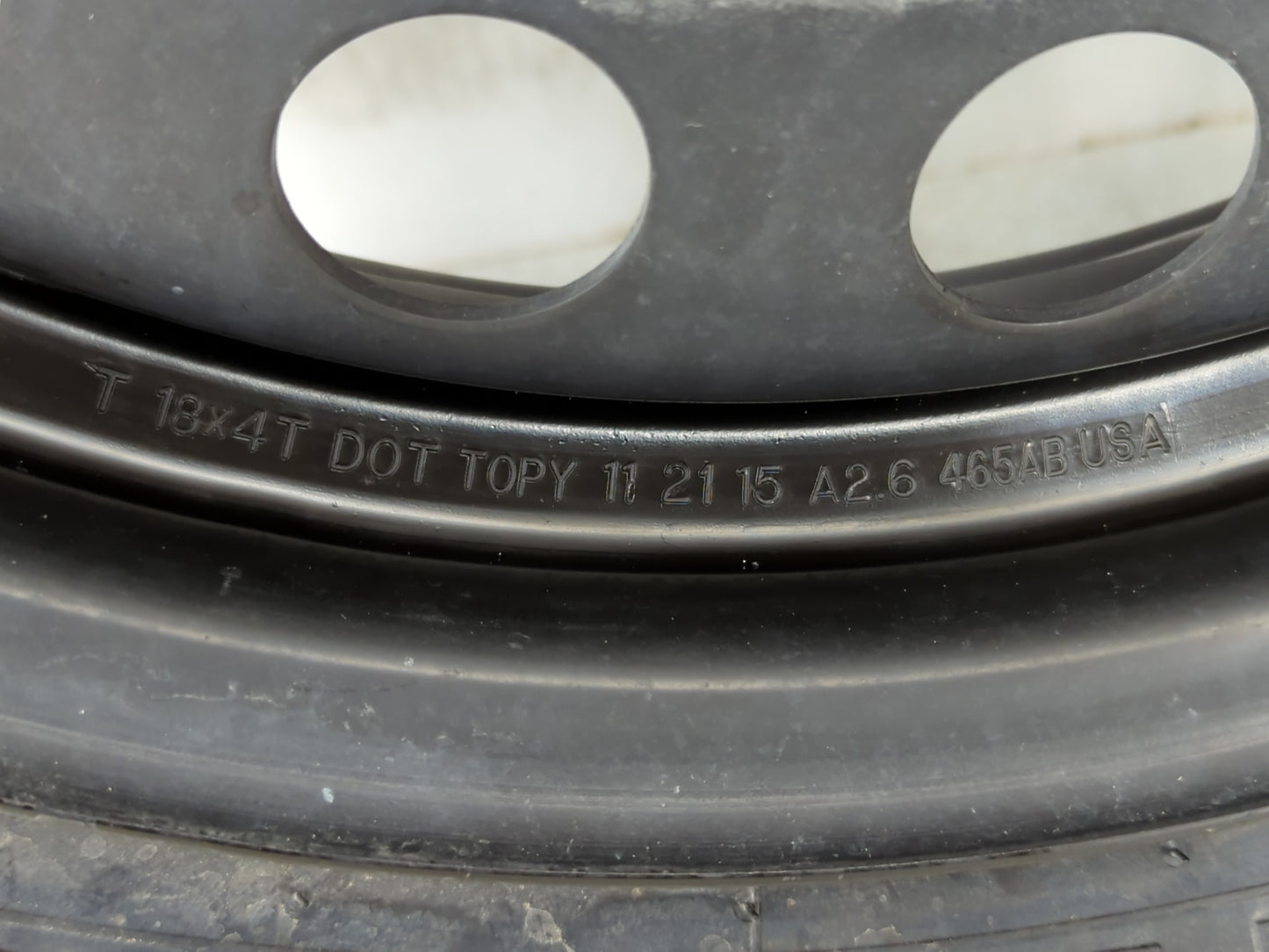 2006-2015 Hyundai Tucson Spare Donut Tire Wheel Rim Oem