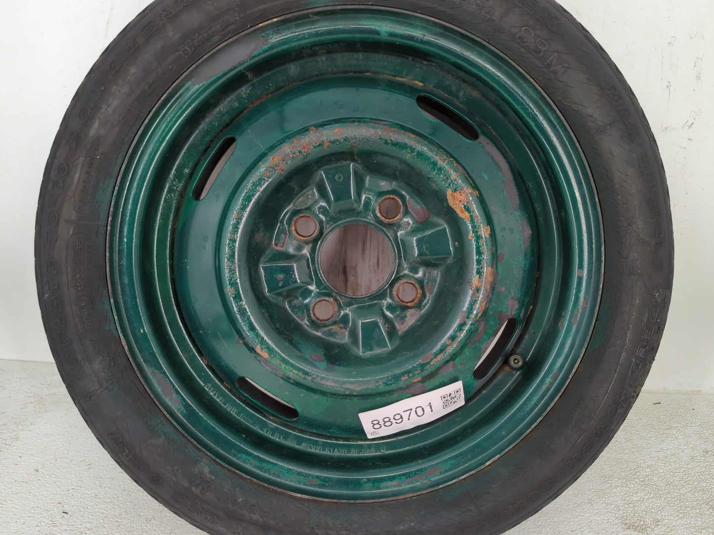 1995-1997 Toyota Corolla Spare Donut Tire Wheel Rim Oem