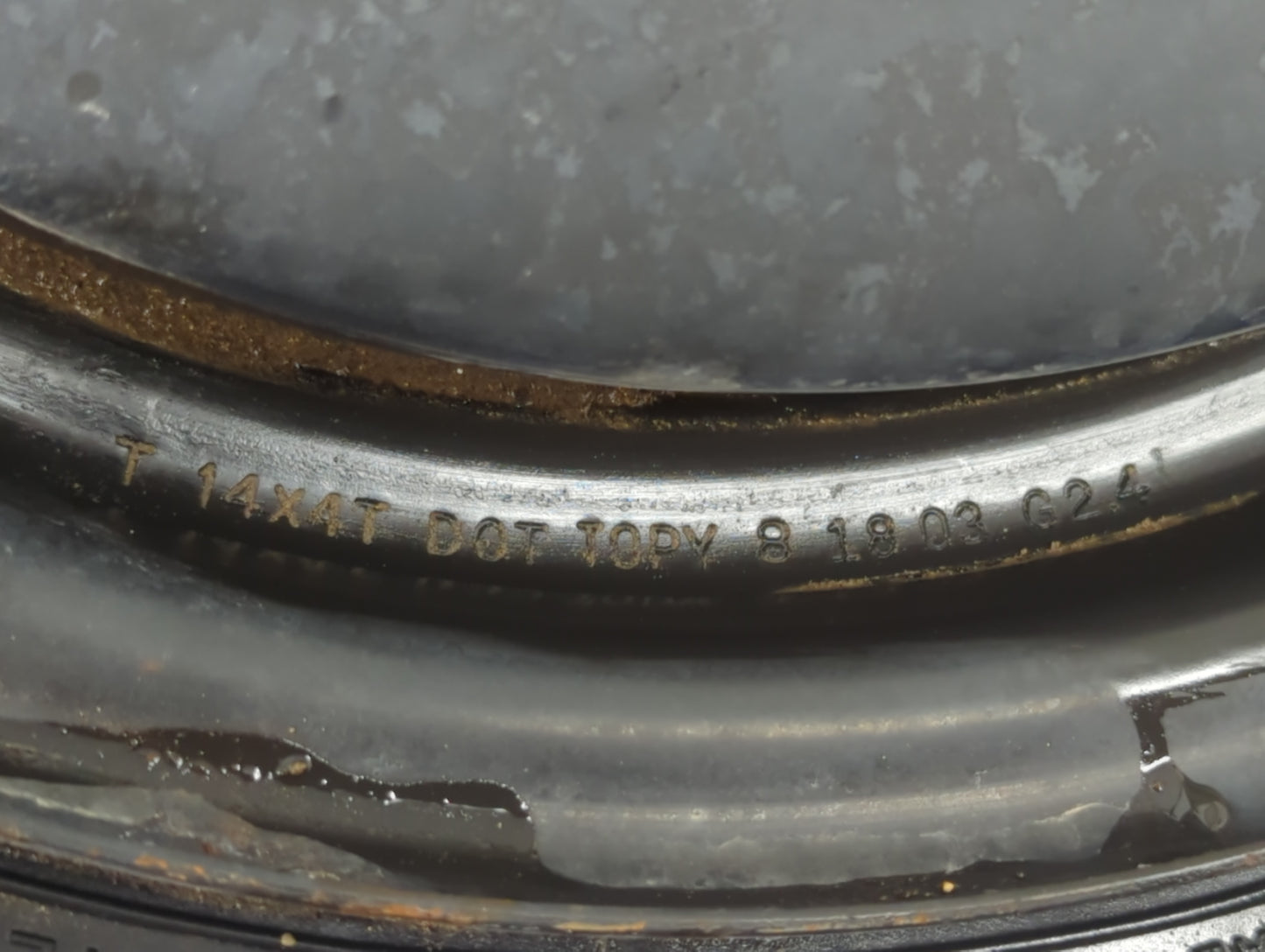 1995-1997 Toyota Corolla Spare Donut Tire Wheel Rim Oem