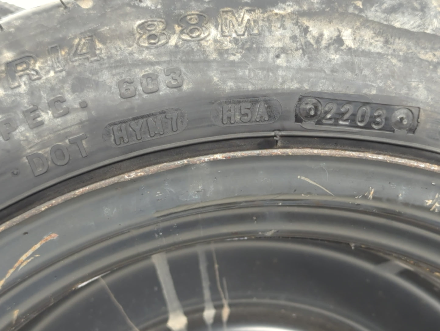 1995-1997 Toyota Corolla Spare Donut Tire Wheel Rim Oem