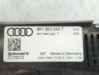 2010-2013 Audi A5 Climate Control Module Temperature AC/Heater Replacement P/N:8K1 820 043 T Fits Fits 2009 2010 2011 2012 2013 OEM Used Auto Parts - Oemusedautoparts1.com