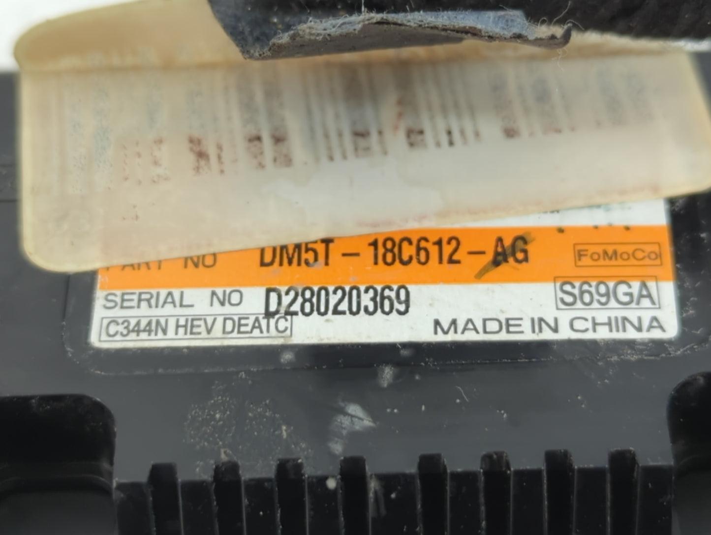 2013-2016 Ford C-Max Climate Control Module Temperature AC/Heater Replacement P/N:DM5T-18C612-AG Fits Fits 2013 2014 2015 2016 OEM Used Auto Parts - Oemusedautoparts1.com