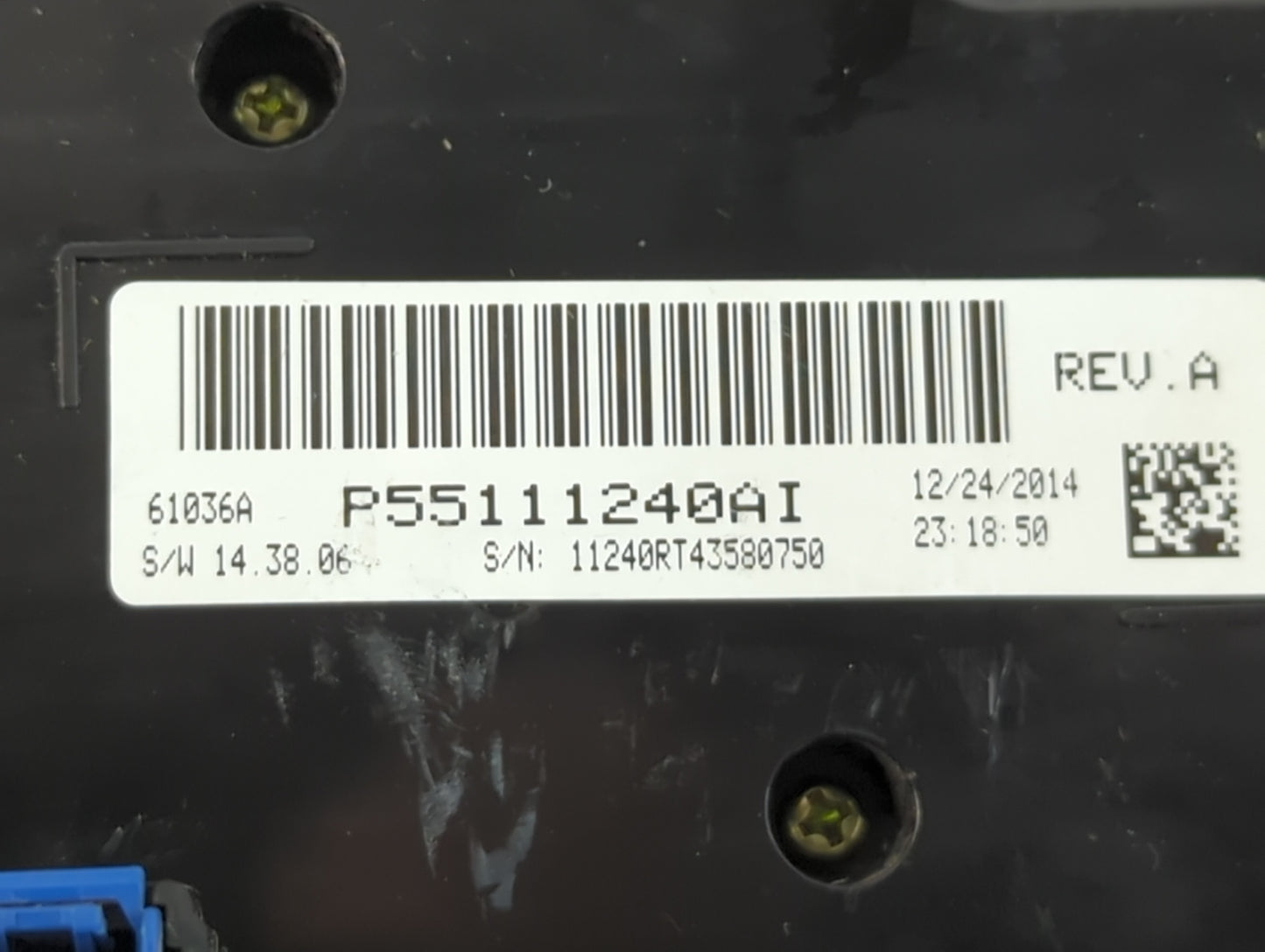 2015 Dodge Caravan Climate Control Module Temperature AC/Heater Replacement P/N:P55111240AI Fits OEM Used Auto Parts