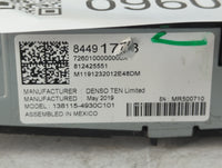 2012 Chevrolet Cruze Radio AM FM Cd Player Receiver Replacement P/N:84491778 Fits OEM Used Auto Parts - Oemusedautoparts1.com