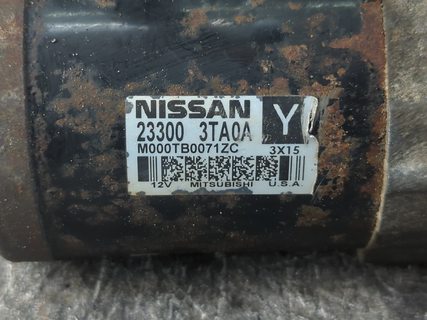 2013-2018 Nissan Altima Car Starter Motor Solenoid OEM P/N:23300 3TA0A Fits Fits 2013 2014 2015 2016 2017 2018 OEM Used Auto Parts - Oemusedautoparts1.com