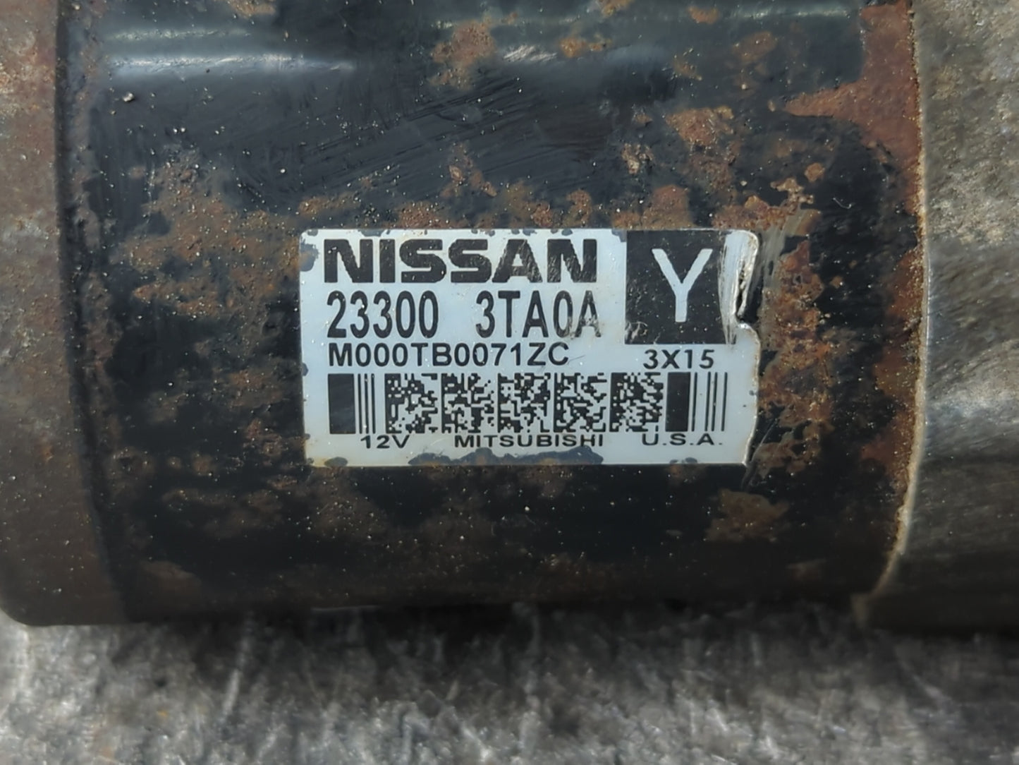 2013-2018 Nissan Altima Car Starter Motor Solenoid OEM P/N:23300 3TA0A Fits Fits 2013 2014 2015 2016 2017 2018 OEM Used Auto Parts - Oemusedautoparts1.com