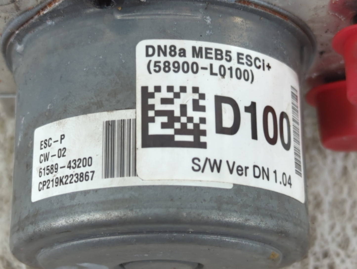 2020-2023 Hyundai Sonata ABS Pump Control Module Replacement P/N:61589-43200 58900-L0100 Fits Fits 2020 2021 2022 2023 OEM Used Auto Parts - Oemusedautoparts1.com