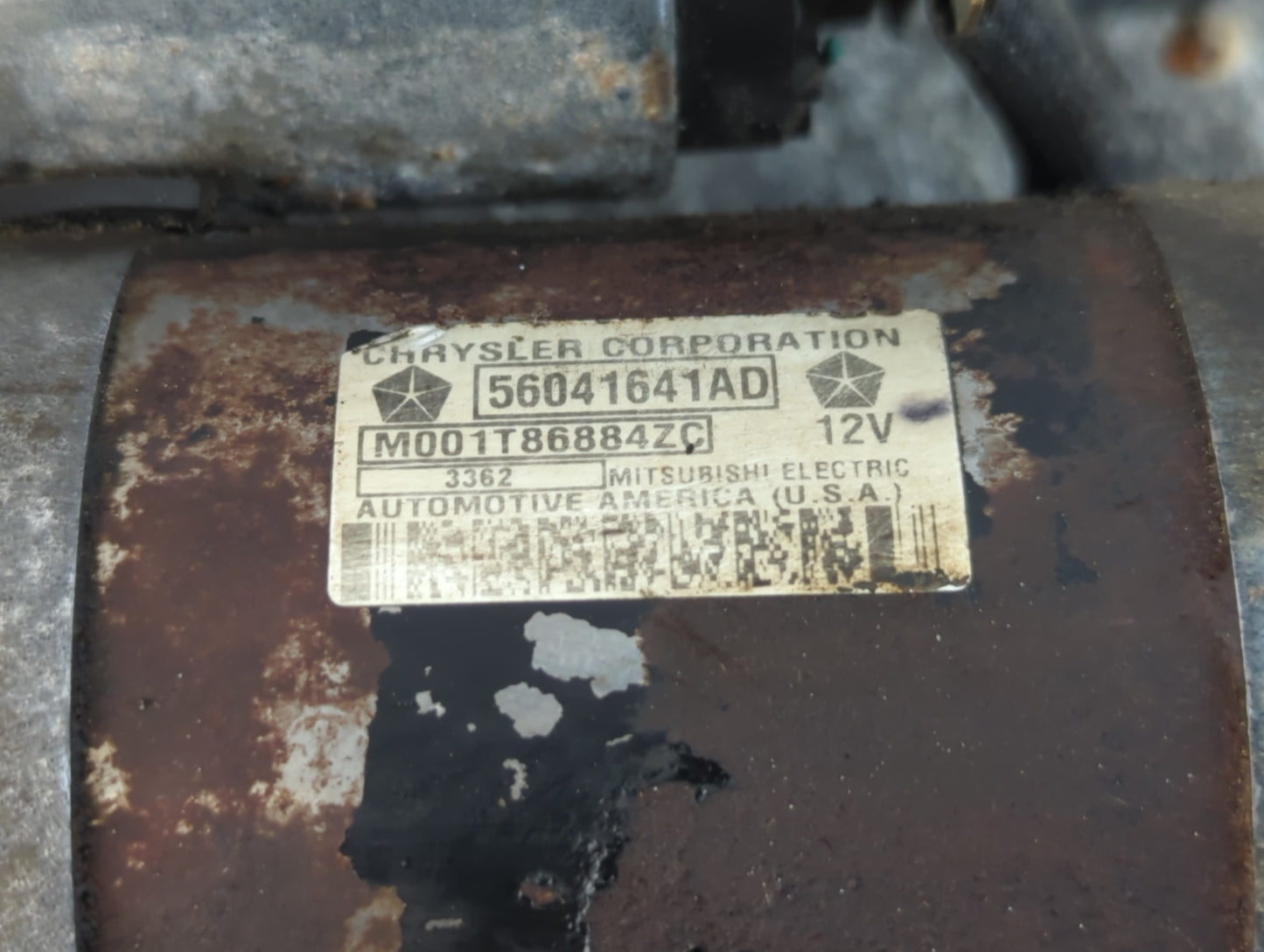 2003-2005 Jeep Liberty Car Starter Motor Solenoid OEM P/N:56041641AD Fits Fits 2003 2004 2005 OEM Used Auto Parts