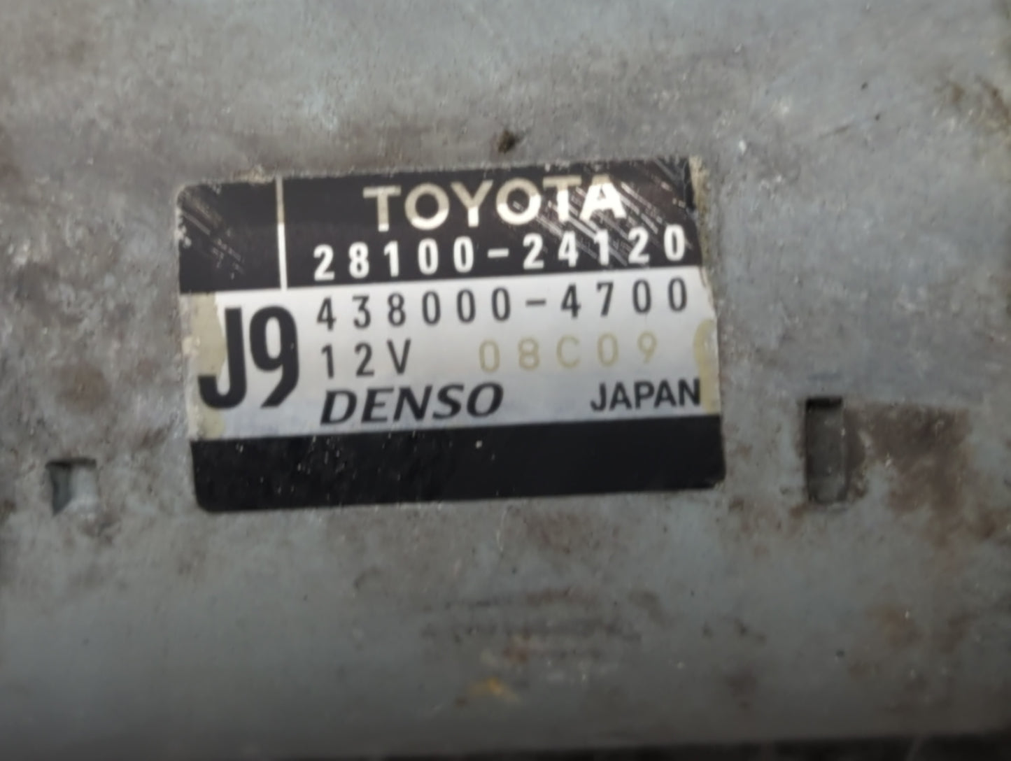 2019-2022 Toyota Corolla Car Starter Motor Solenoid OEM P/N:438000-4700 28100-24120 Fits Fits 2019 2020 2021 2022 OEM Used Auto Parts - Oemusedautoparts1.com