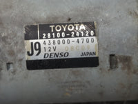 2019-2022 Toyota Corolla Car Starter Motor Solenoid OEM P/N:438000-4700 28100-24120 Fits Fits 2019 2020 2021 2022 OEM Used Auto Parts - Oemusedautoparts1.com