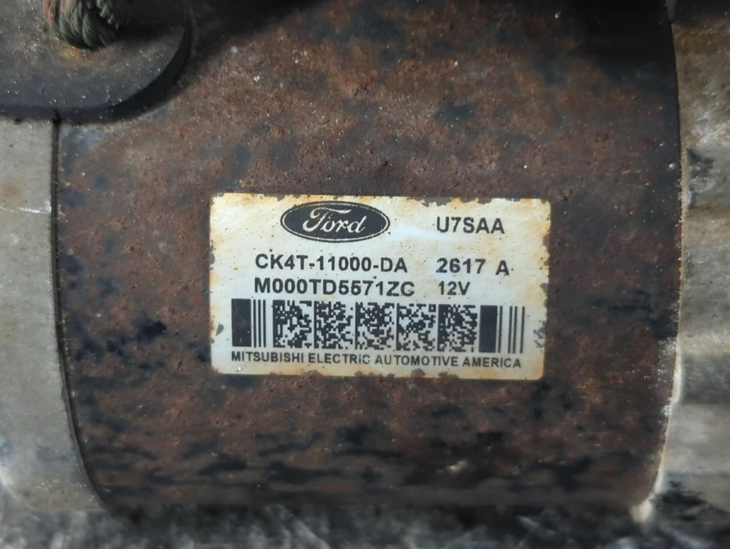 2015-2017 Ford F-150 Car Starter Motor Solenoid OEM P/N:CK4T-11000-DA Fits Fits 2015 2016 2017 2018 2019 2020 OEM Used Auto Parts