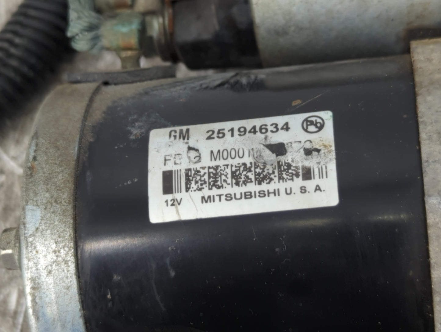 2013-2021 Chevrolet Trax Car Starter Motor Solenoid OEM P/N:25194634 Fits OEM Used Auto Parts - Oemusedautoparts1.com