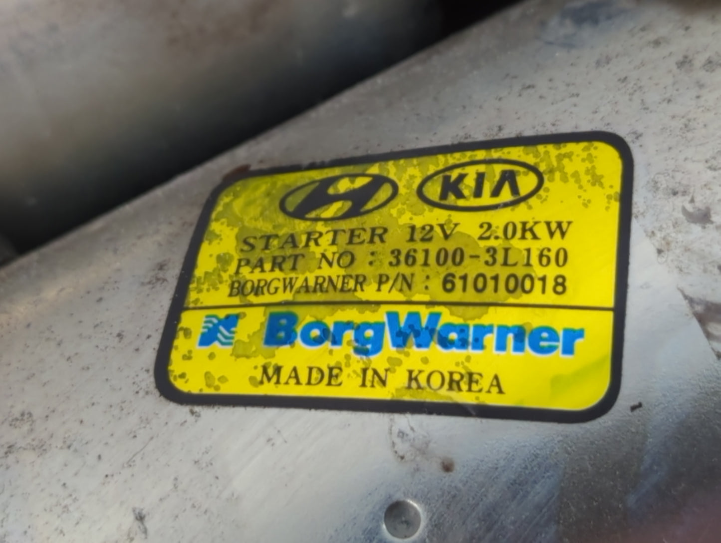 2020-2022 Hyundai Palisade Car Starter Motor Solenoid OEM P/N:36100-3L160 Fits Fits 2020 2021 2022 OEM Used Auto Parts