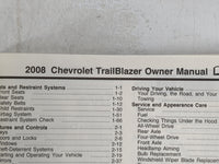 2008 Chevrolet Trailblazer Owners Manual Book Guide P/N:15912669 OEM Used Auto Parts