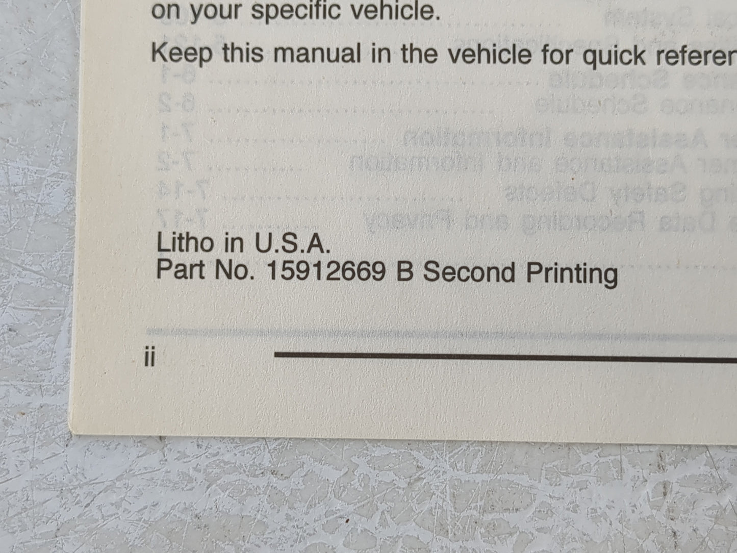 2008 Chevrolet Trailblazer Owners Manual Book Guide P/N:15912669 OEM Used Auto Parts