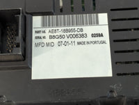 2011 Ford Fiesta Radio AM FM Cd Player Receiver Replacement P/N:AE8T-18B955-DB Fits OEM Used Auto Parts - Oemusedautoparts1.com