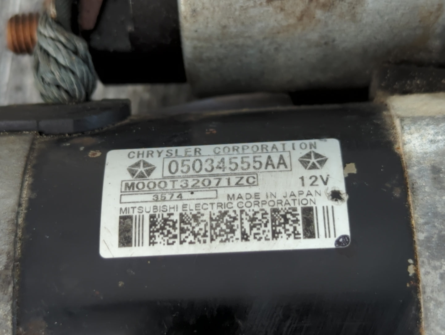 2009-2020 Dodge Journey Car Starter Motor Solenoid OEM P/N:5034555AA Fits OEM Used Auto Parts - Oemusedautoparts1.com