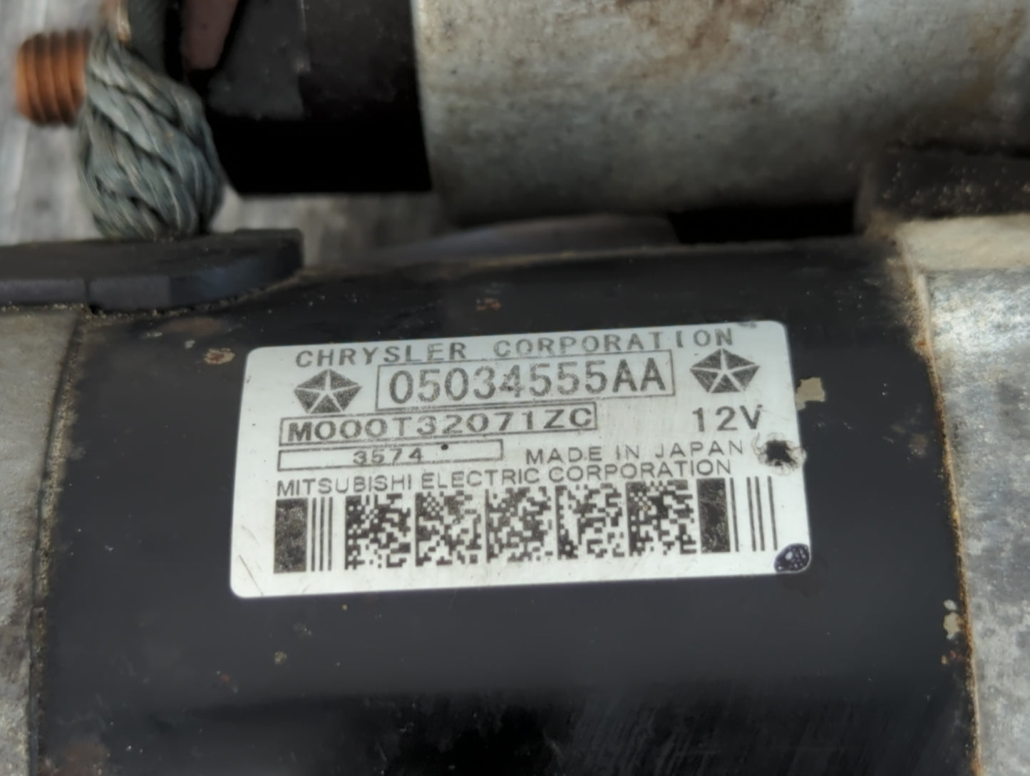 2009-2020 Dodge Journey Car Starter Motor Solenoid OEM P/N:5034555AA Fits OEM Used Auto Parts - Oemusedautoparts1.com