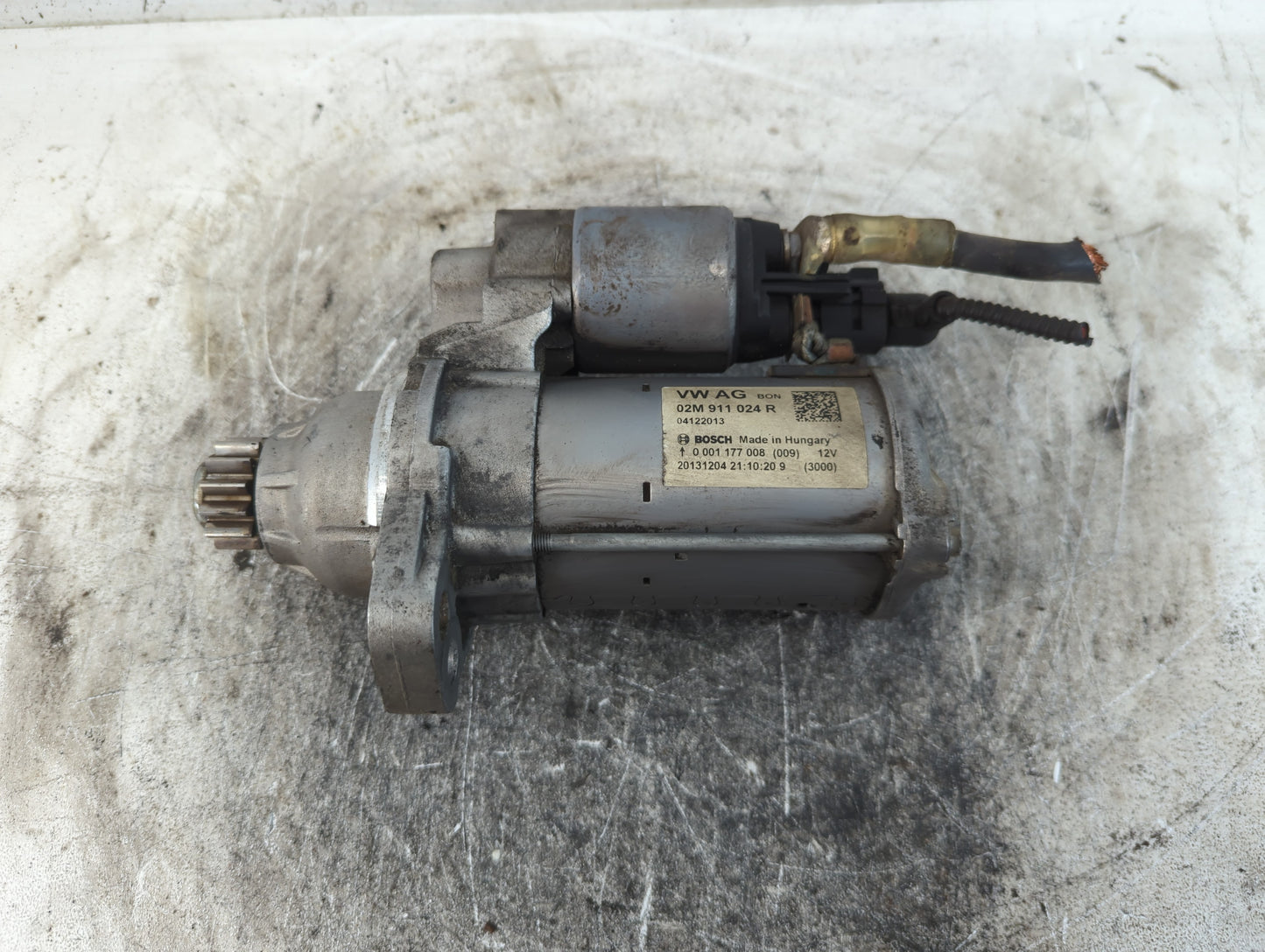 2014 Volkswagen Jetta Car Starter Motor Solenoid OEM P/N:02M 911 024 R Fits Fits 2015 2016 2017 2018 2019 2020 2021 2022 OEM Used Auto Parts - Oemusedautoparts1.com